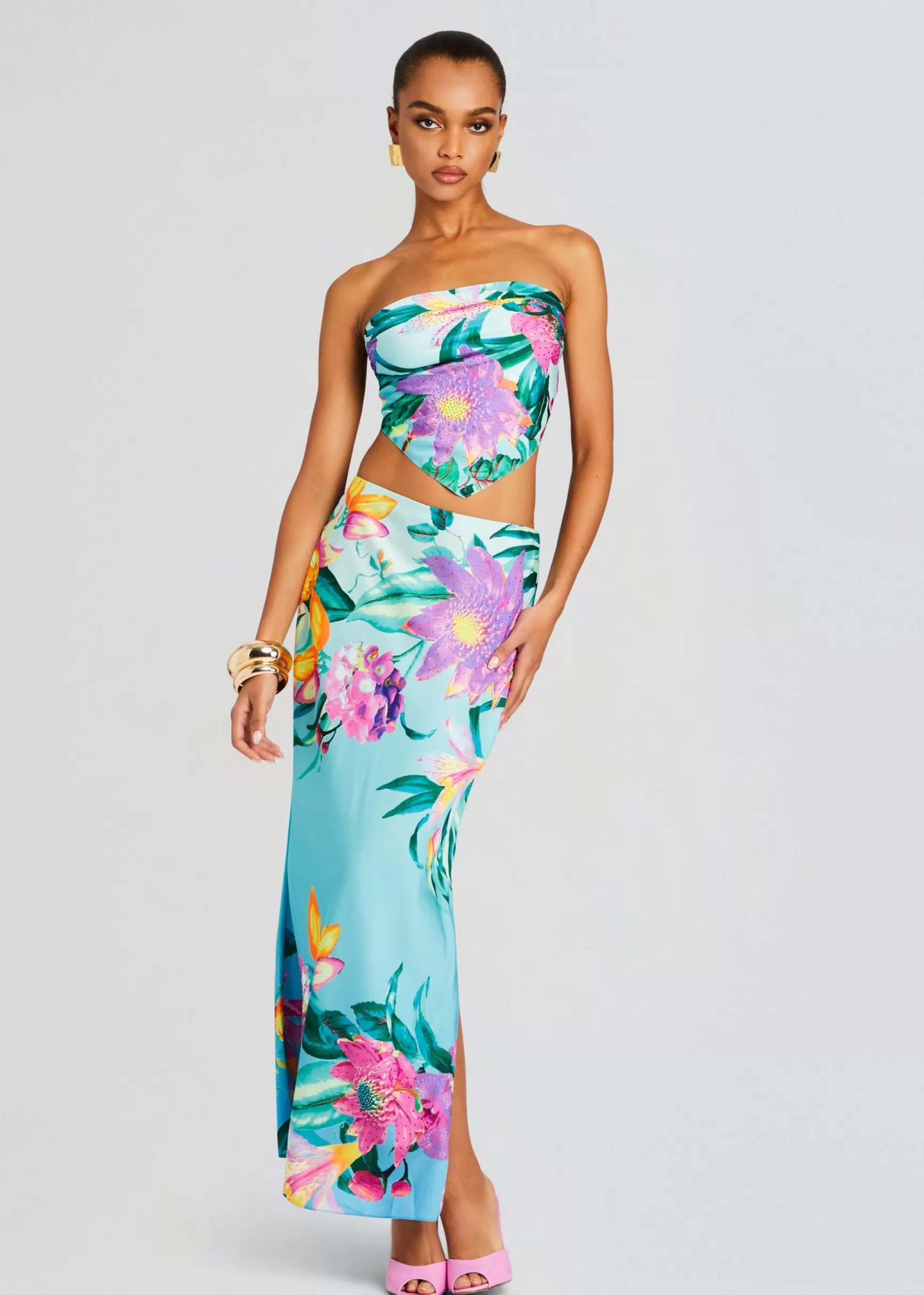 Bottoms*Retrofete Ocean Skirt Turquoise