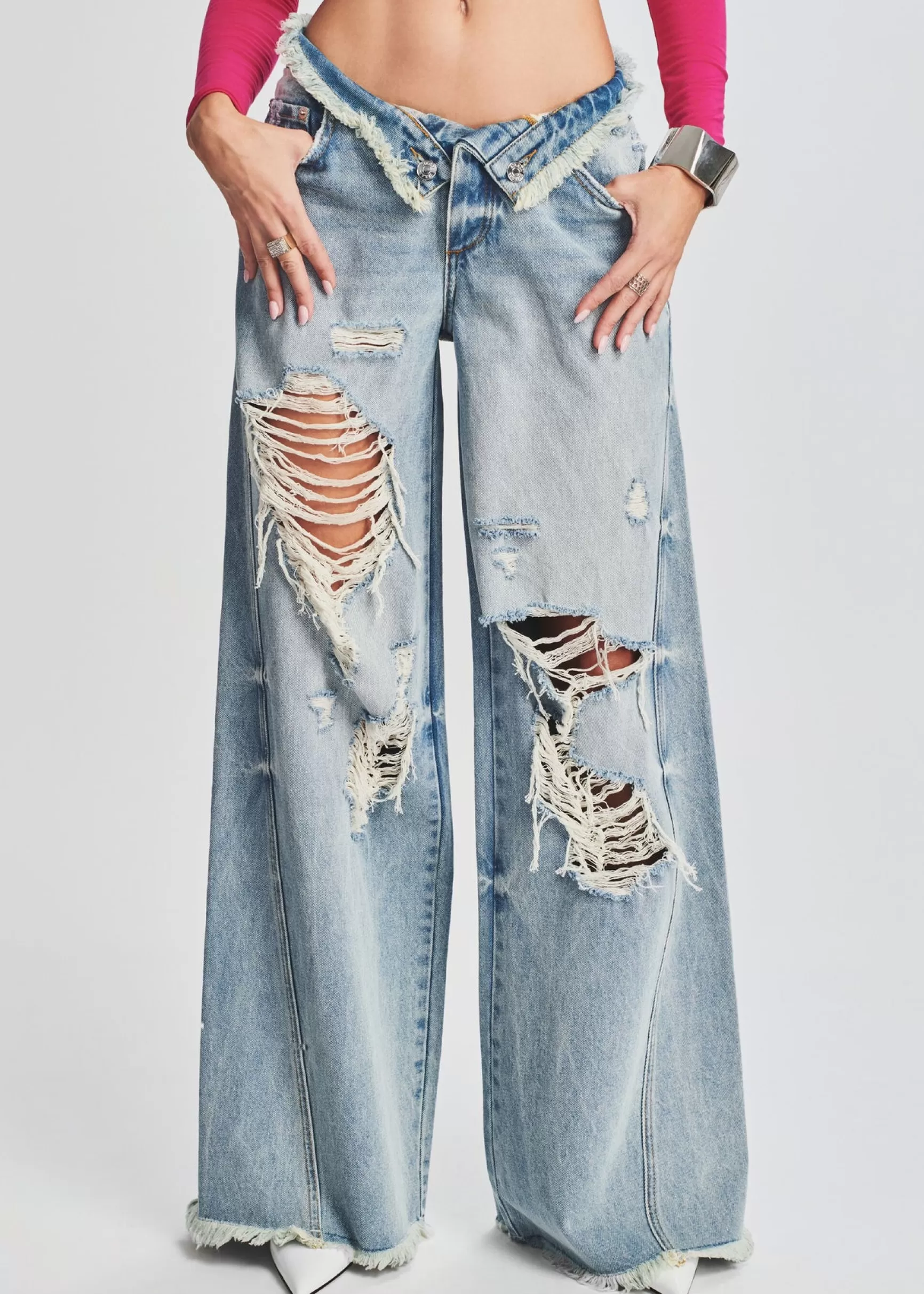 Bottoms*Retrofete Ollie Wide Leg Jean Coastline