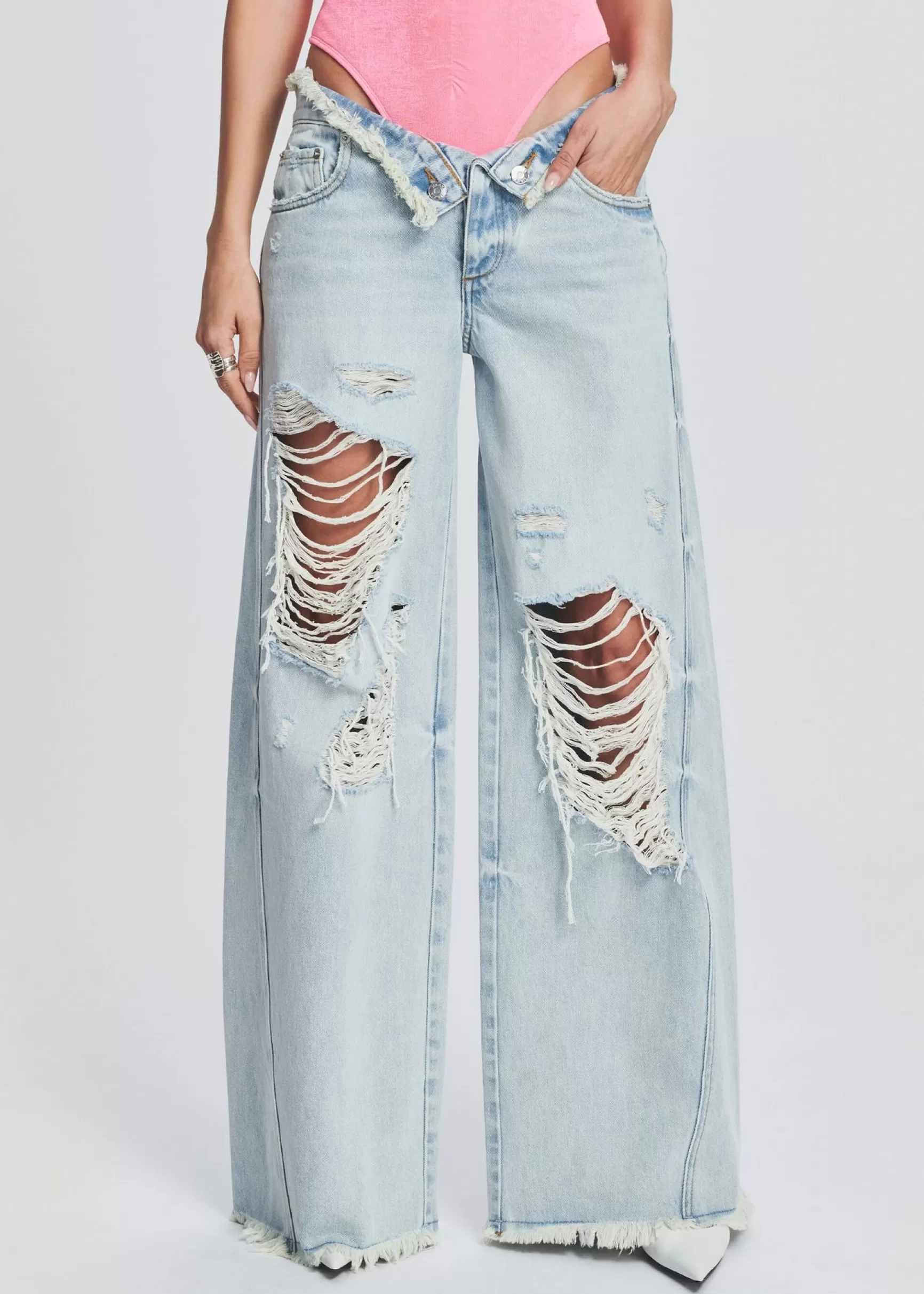 Bottoms*Retrofete Ollie Wide Leg Jean Skylight