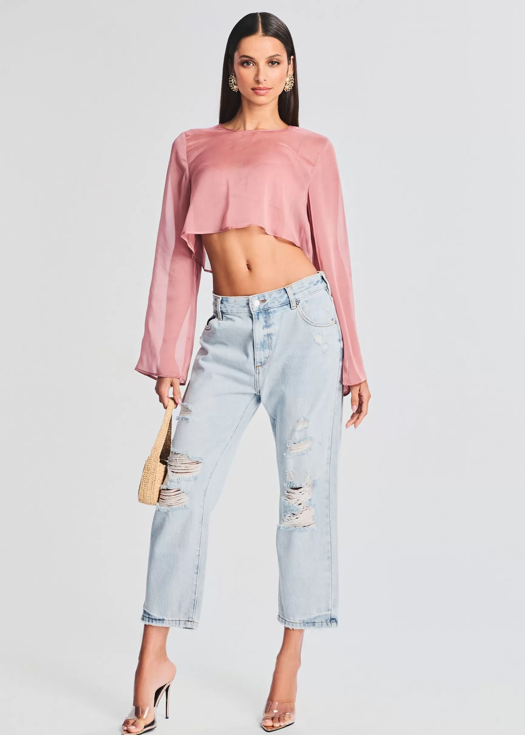 Bottoms*Retrofete Omar Drop Boyfriend Jean Skylight