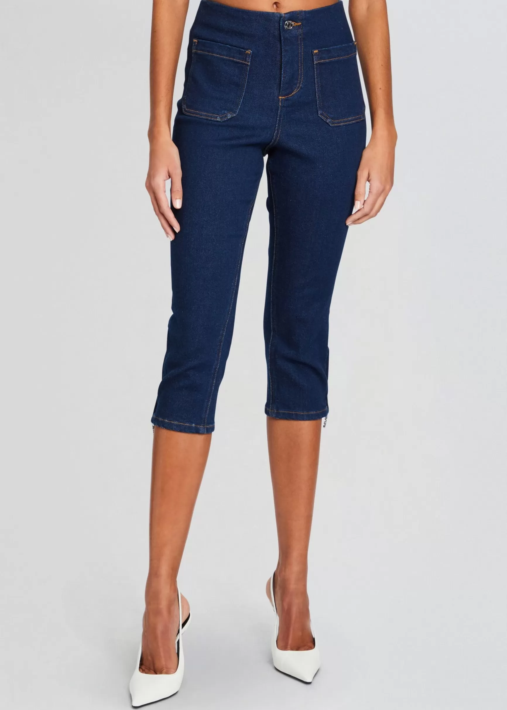 Business Chic*Retrofete Padma Capri Jean Deep Sea
