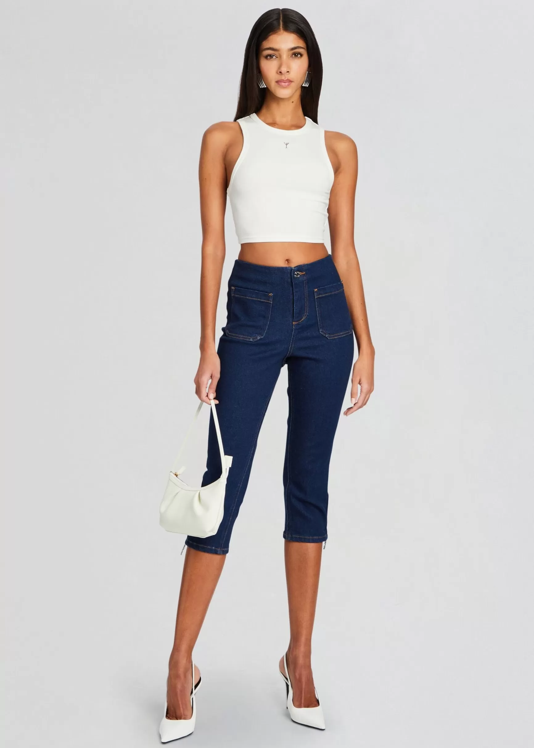 Business Chic*Retrofete Padma Capri Jean Deep Sea