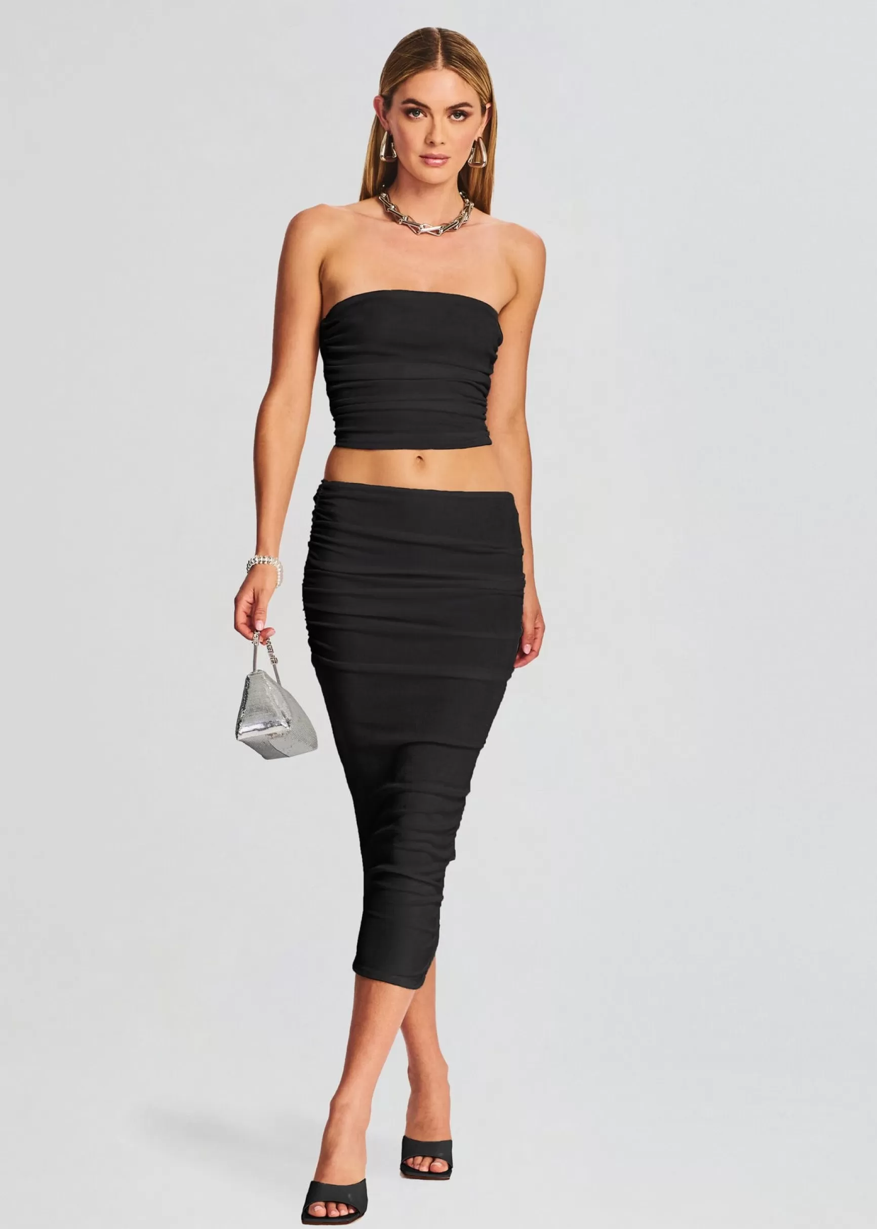 Spring Knits*Retrofete Penny Strapless Top Black