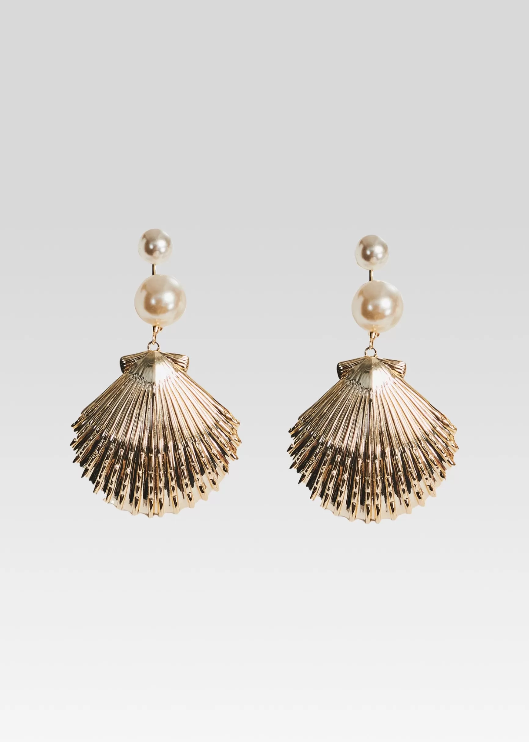 Bachelorette Party*Retrofete Perla Earrings Shiny Gold/White