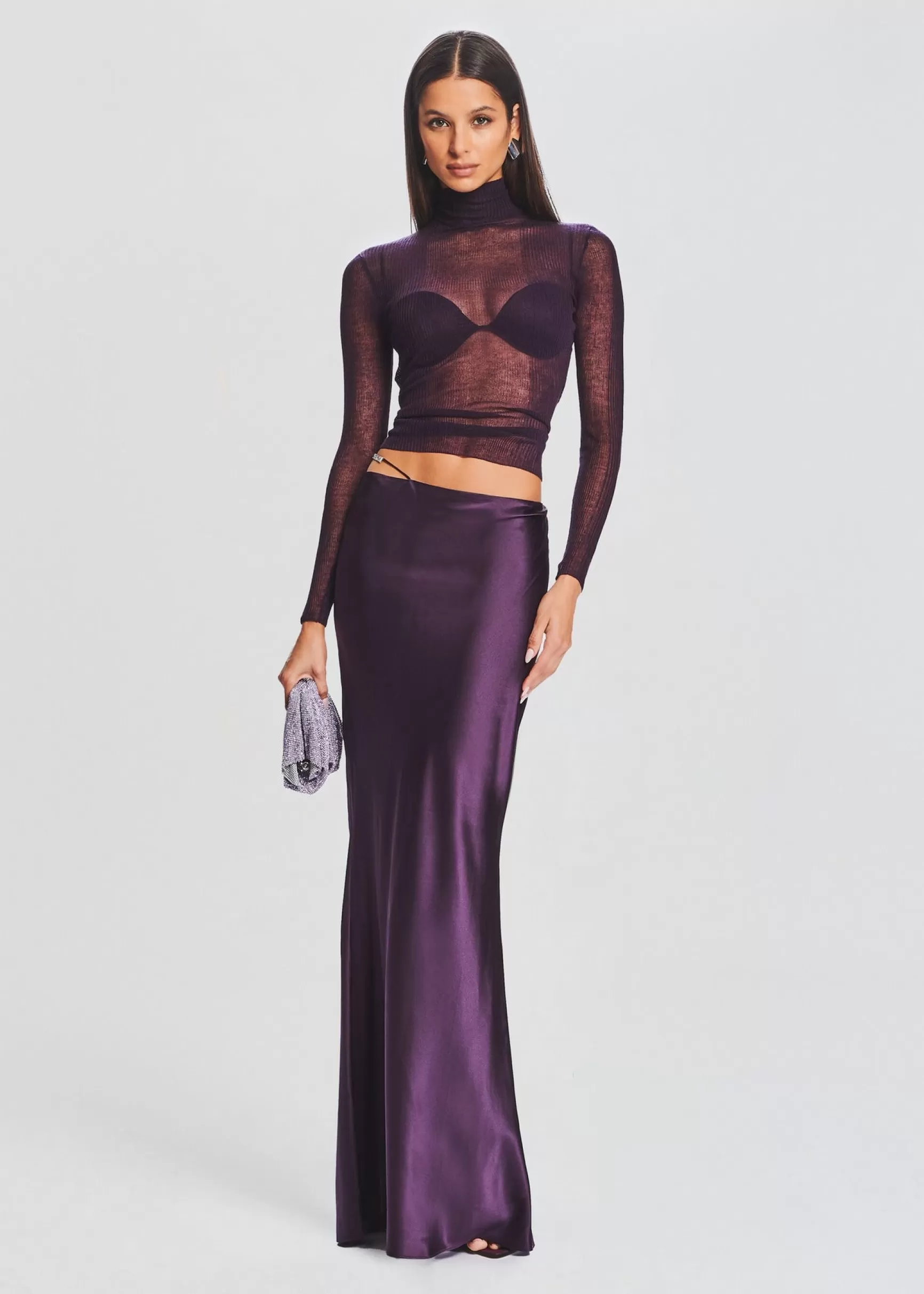 Sheer Bliss*Retrofete Piper Sweater Eggplant