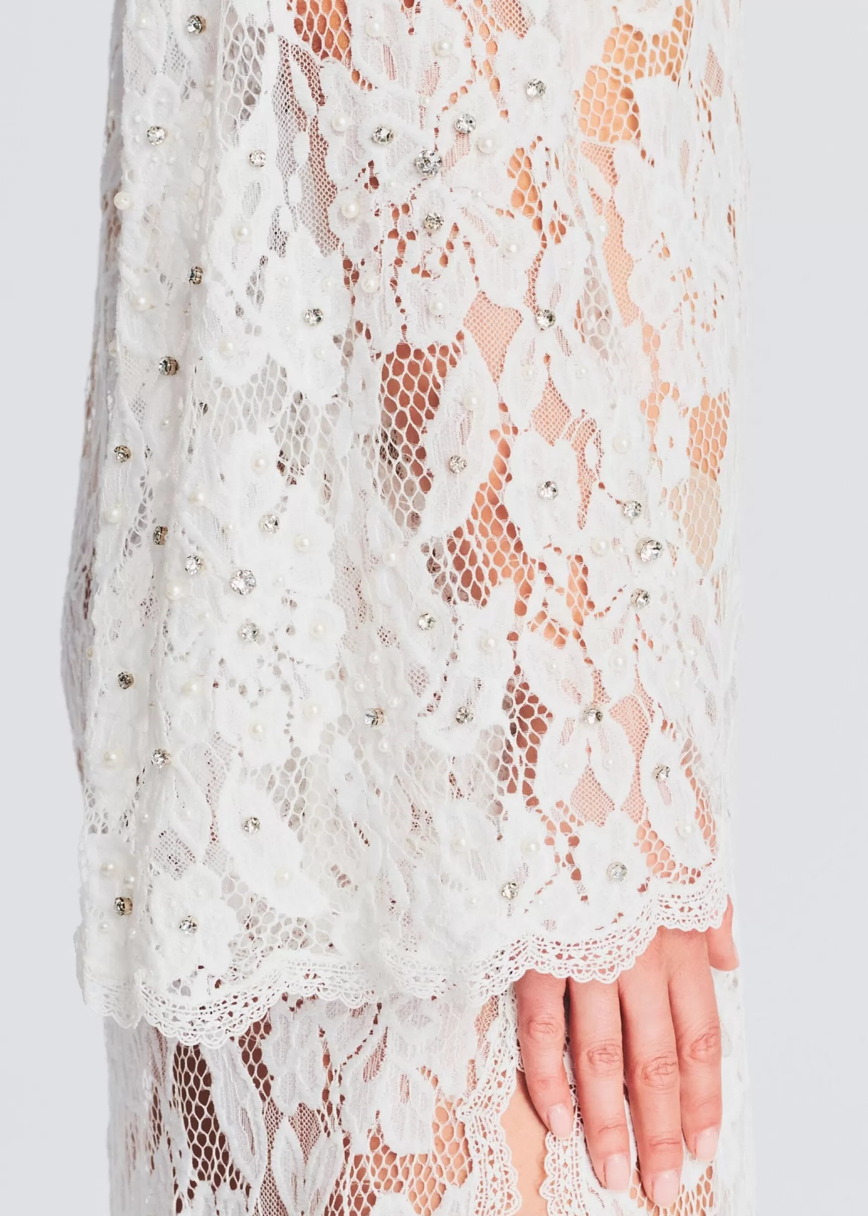Bachelorette Party*Retrofete Reet Lace Kaftan White