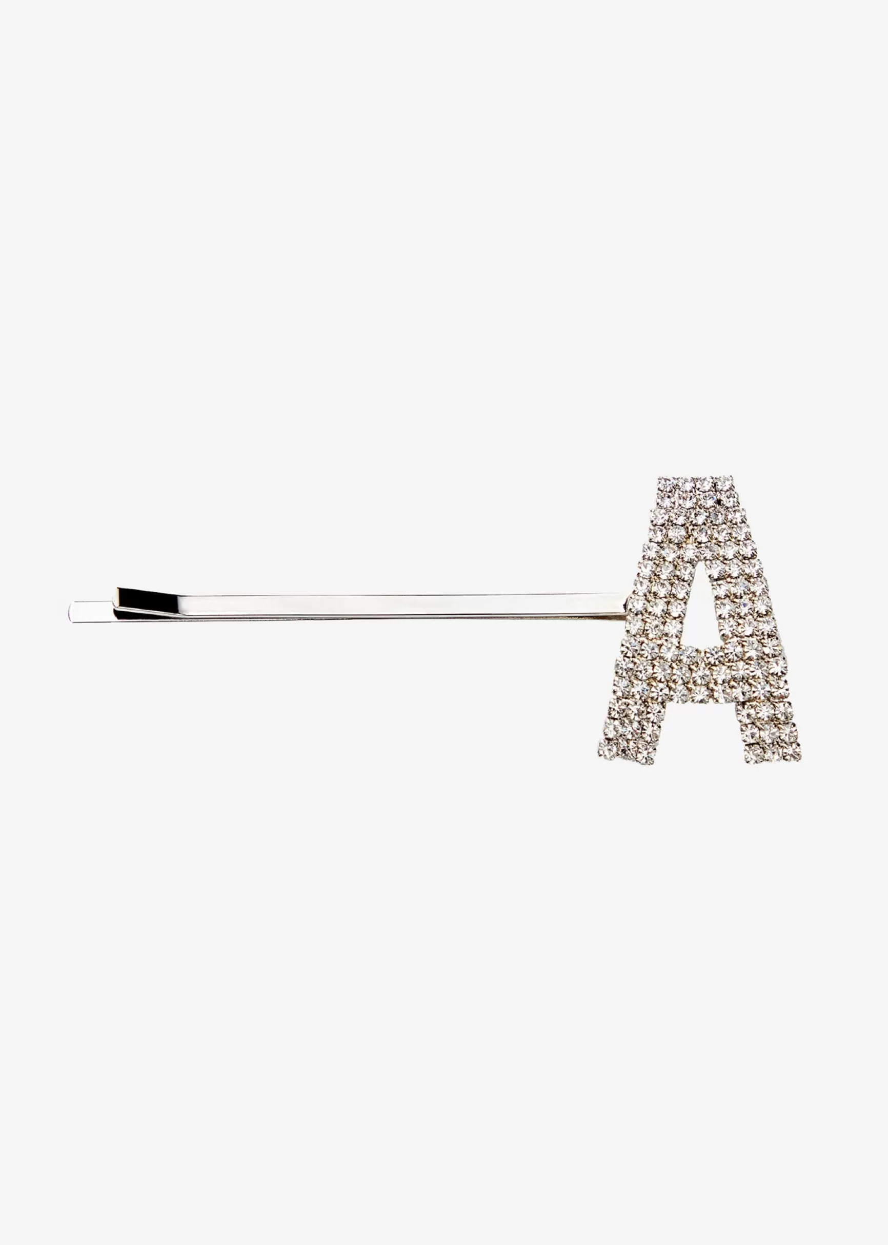 Accessories*Retrofete Rhinestone Alphabet Hair Clip Silver