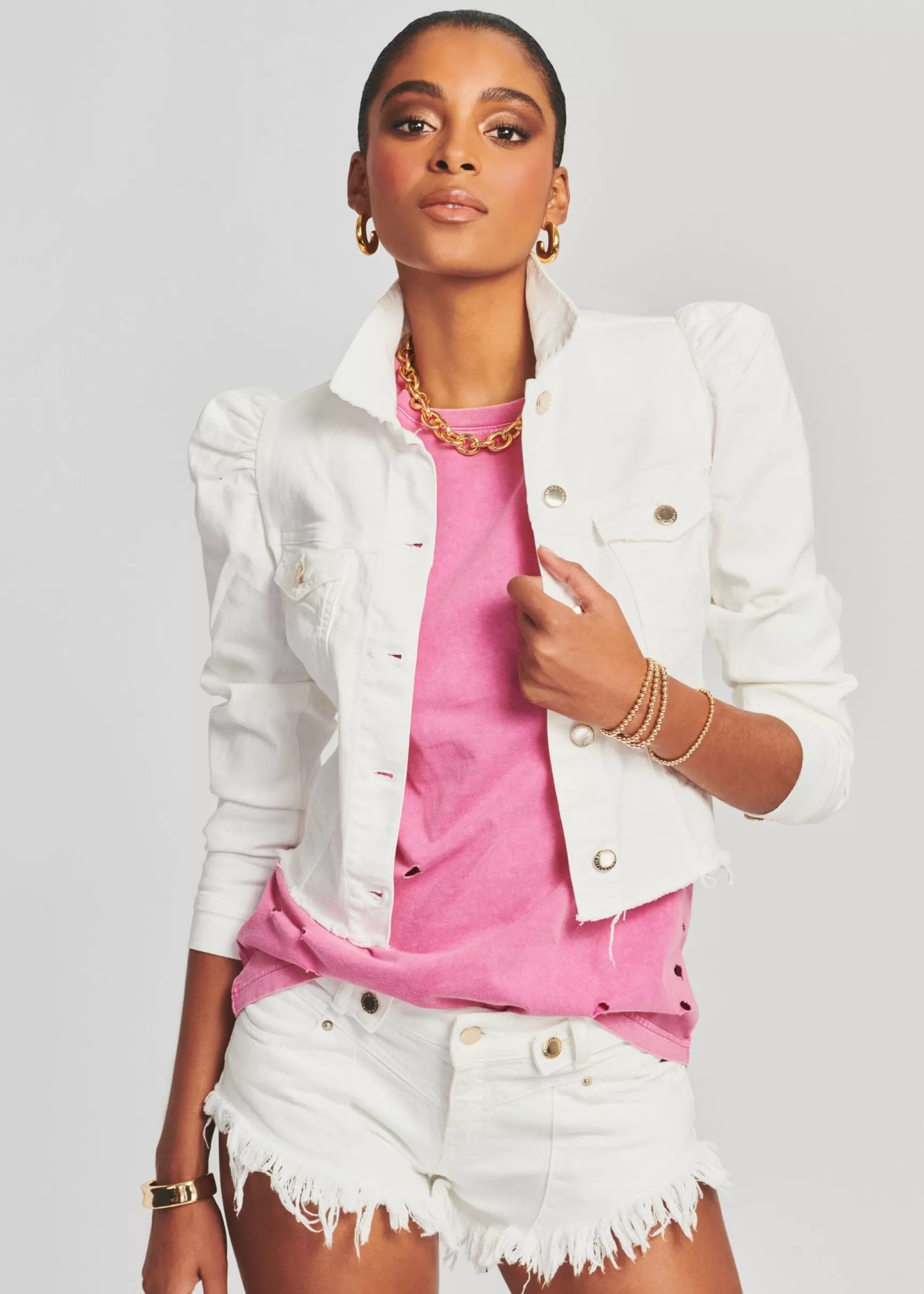 Final Sale*Retrofete Rissa Jacket Vintage White
