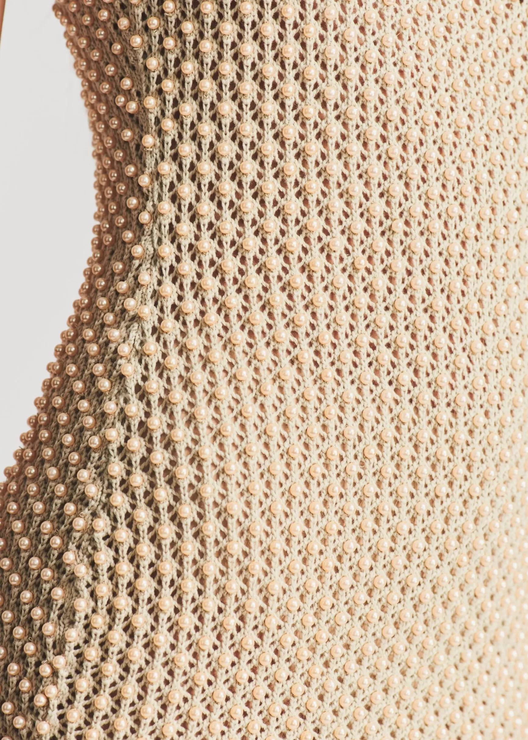 RETROFÊTE*Retrofete Rocco Crochet Dress Sand