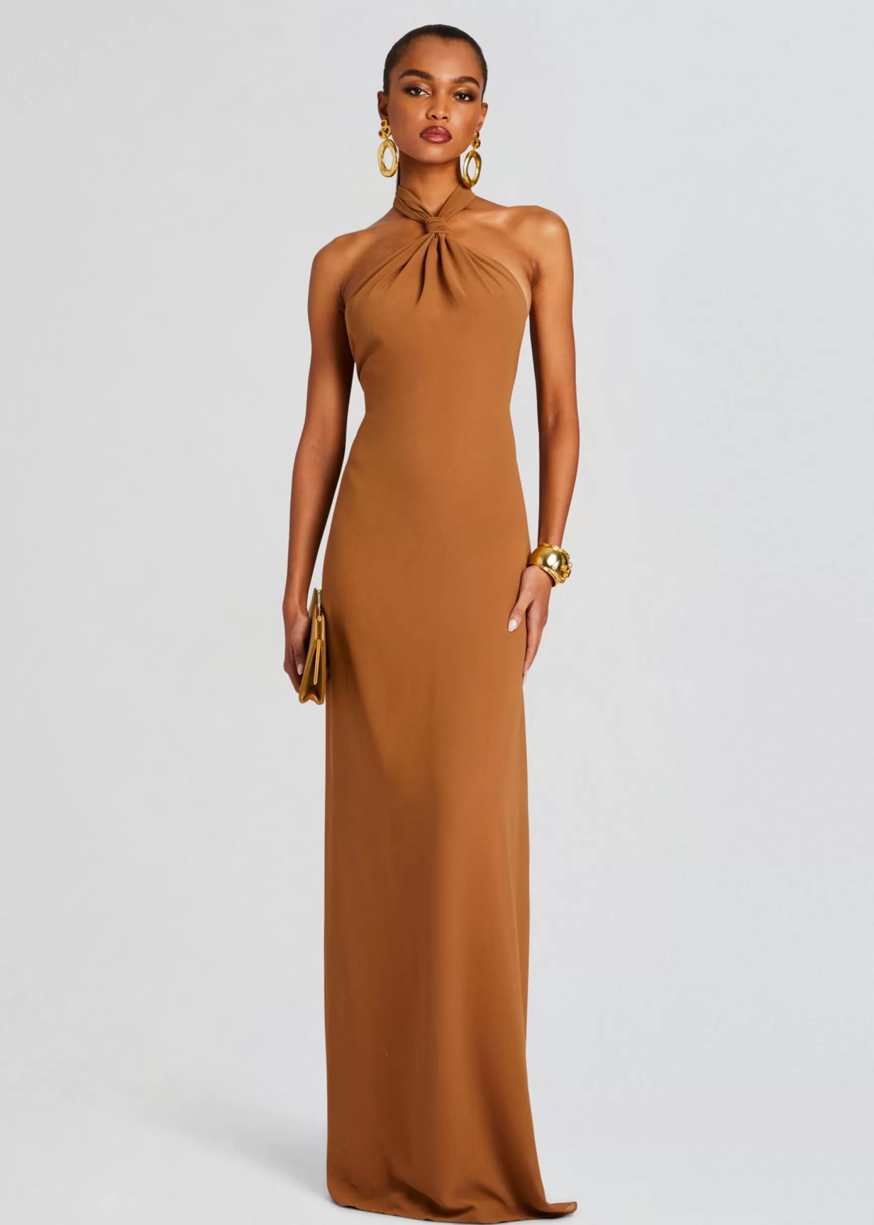 Neutral Moments*Retrofete Rocco Dress Tobacco