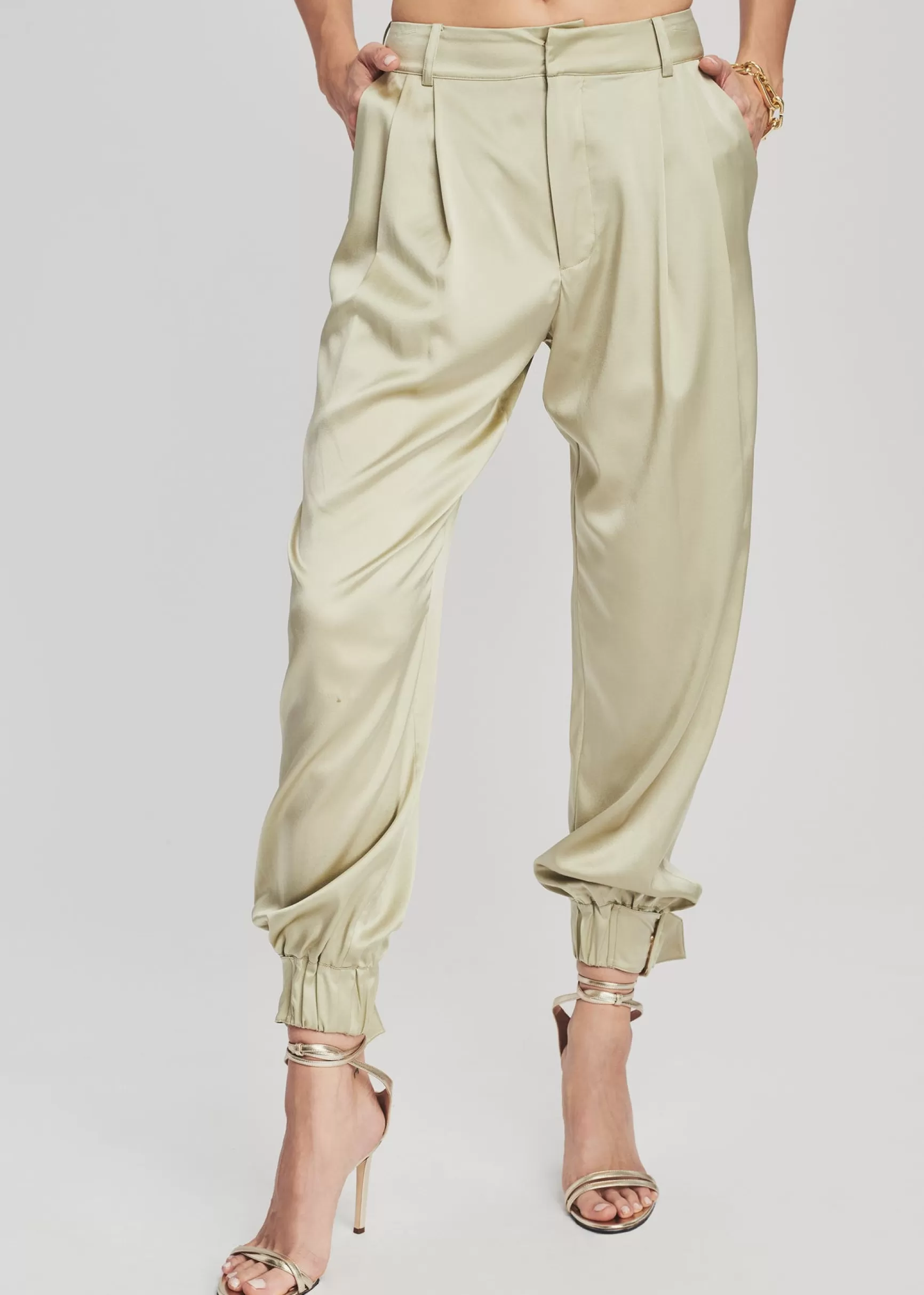 RETROFÊTE*Retrofete Rocky Silk Pant Sage