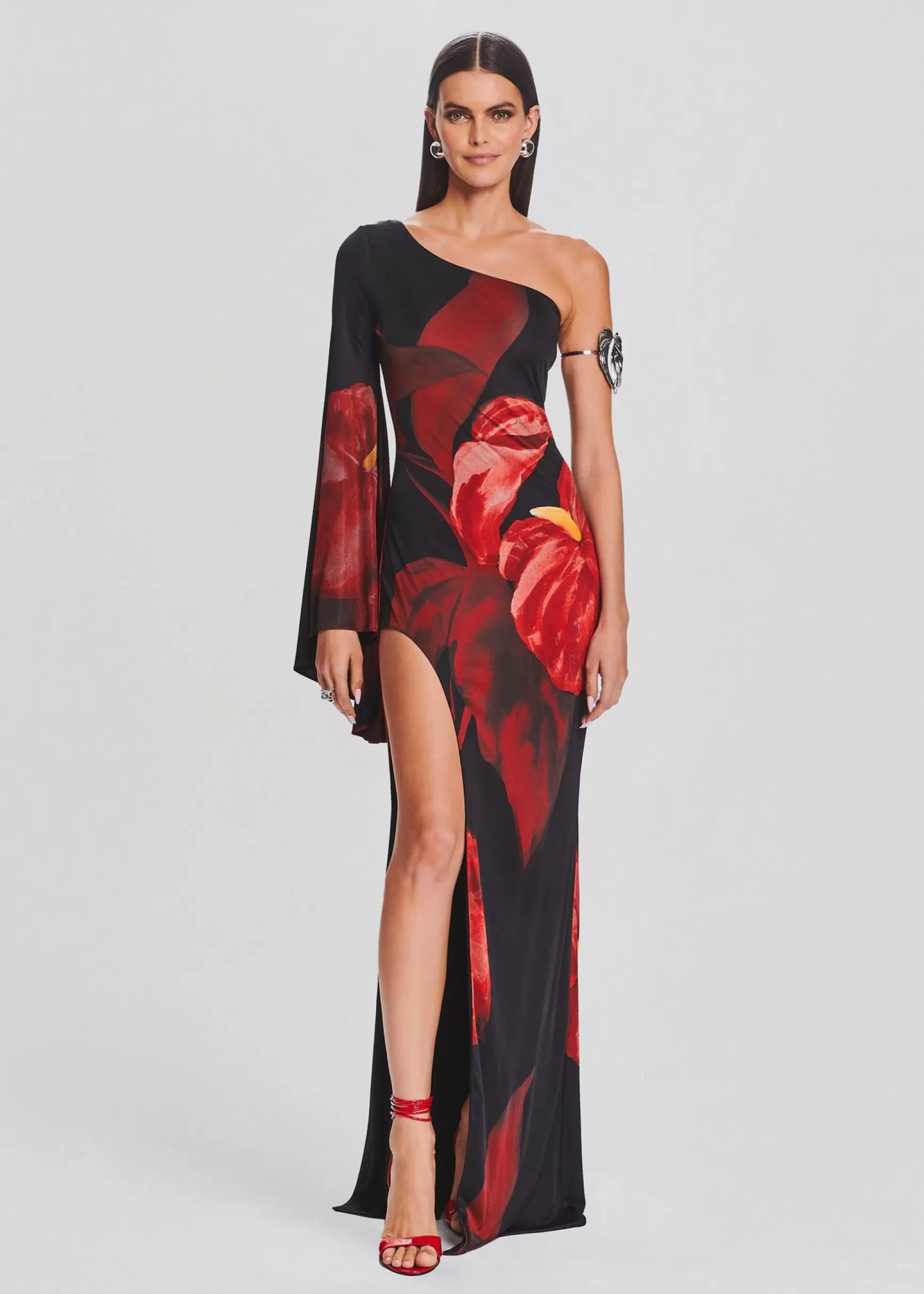 RETROFÊTE*Retrofete Romina Dress Red Anthurium