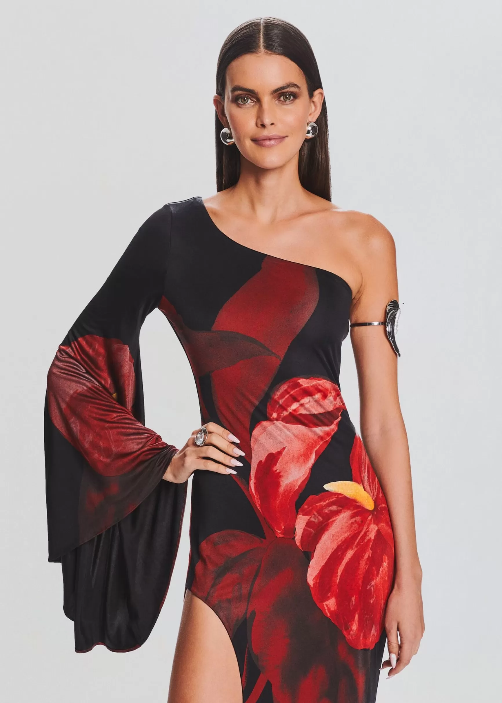 RETROFÊTE*Retrofete Romina Dress Red Anthurium