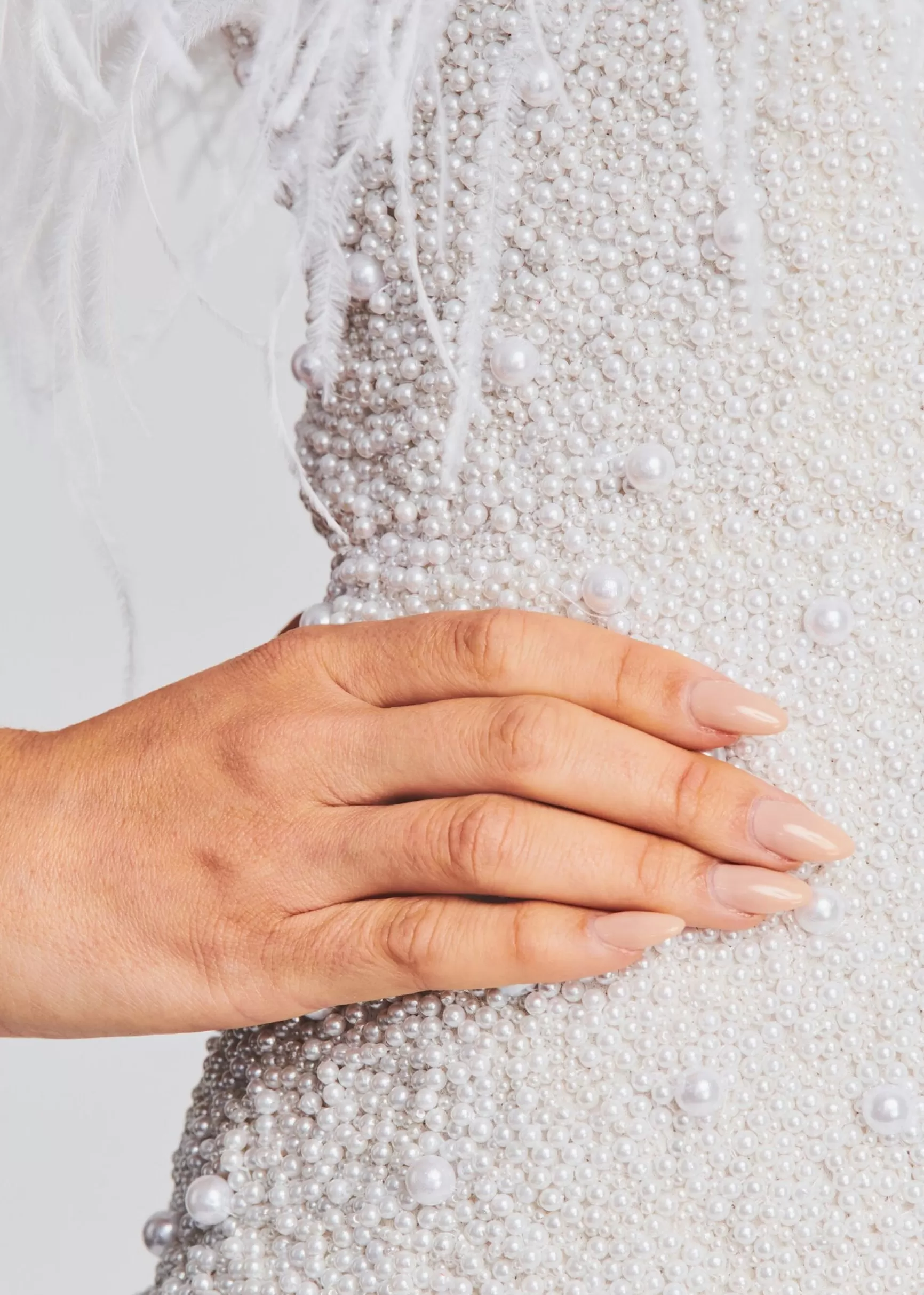 Sequin Styles*Retrofete Ronit Pearl Dress White Pearl