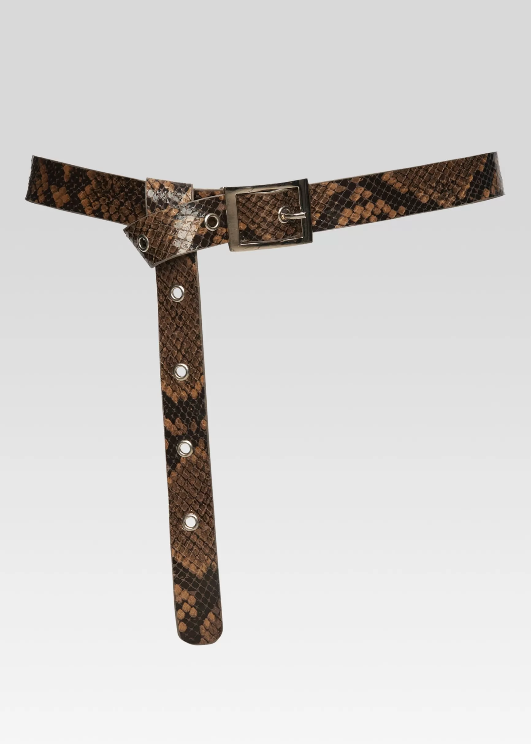 Accessories*Retrofete Sadie Leather Belt Tannin Snake