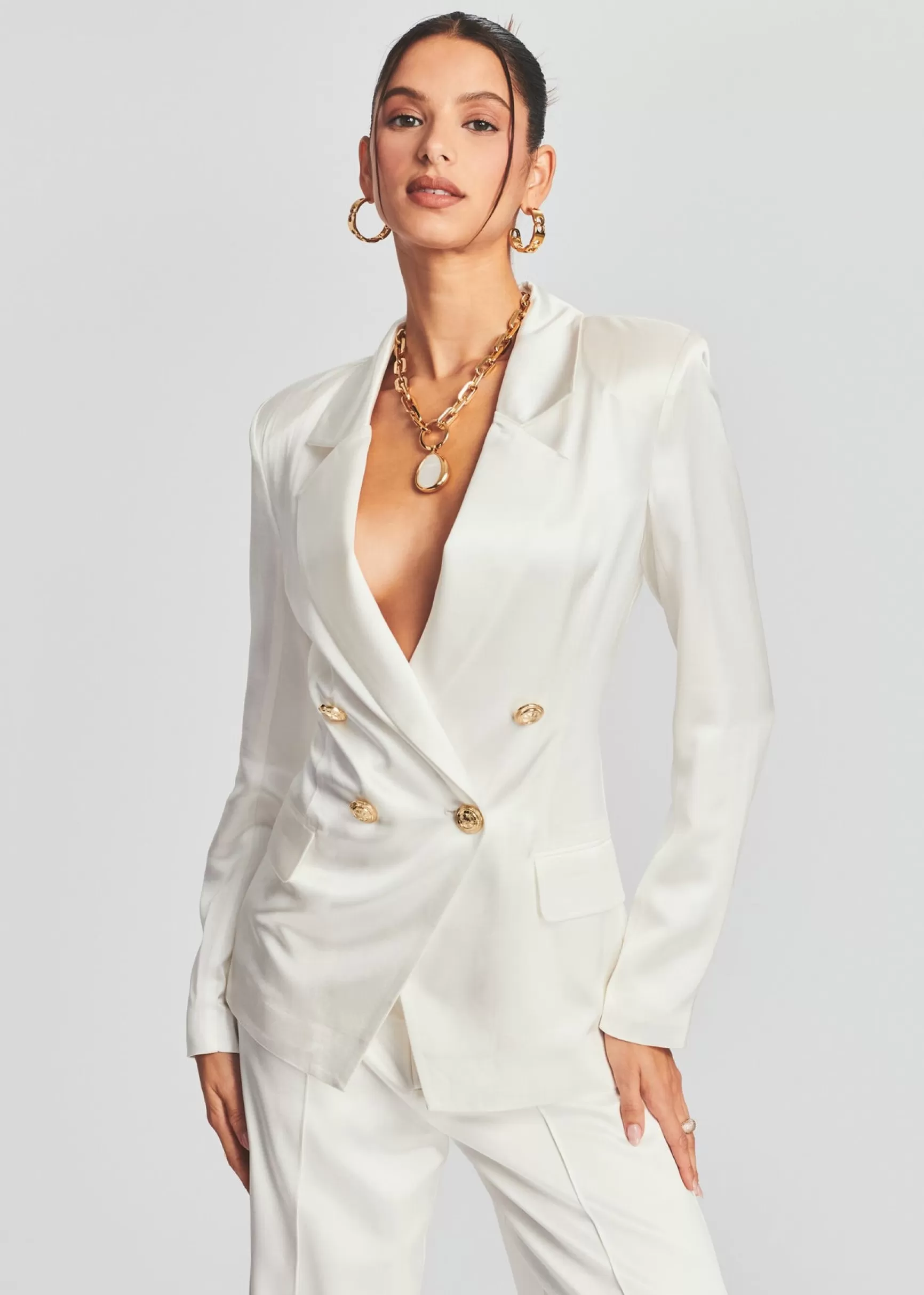 Rehearsal Dinner*Retrofete Saige Blazer Ivory