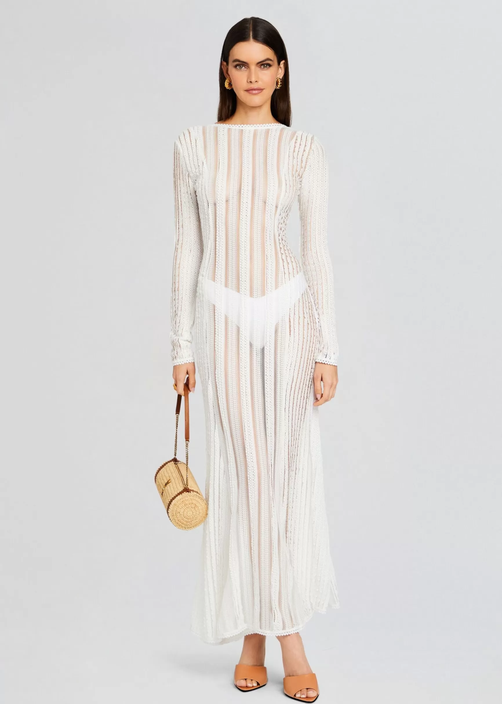 Sheer Bliss*Retrofete Saley Long Dress Natural White