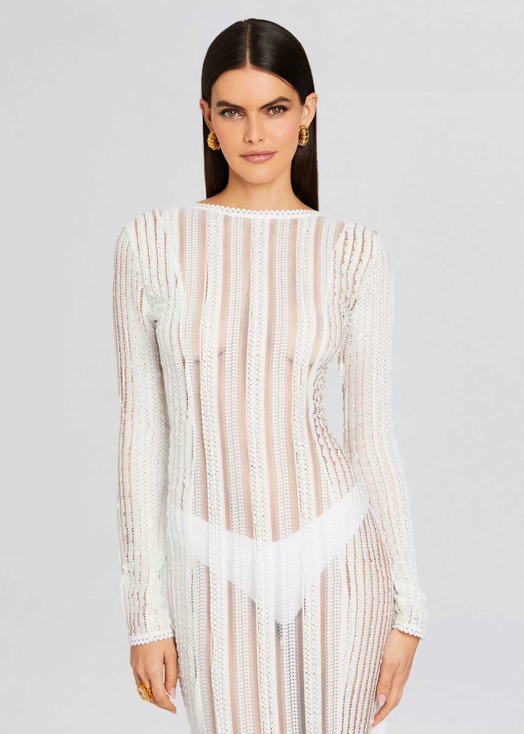 Sheer Bliss*Retrofete Saley Long Dress Natural White