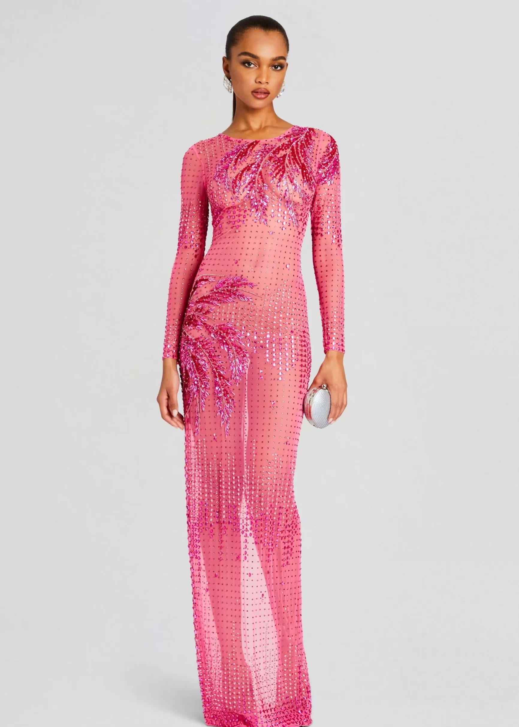 Sheer Bliss*Retrofete Sammy Embellished Dress Ultra Pink