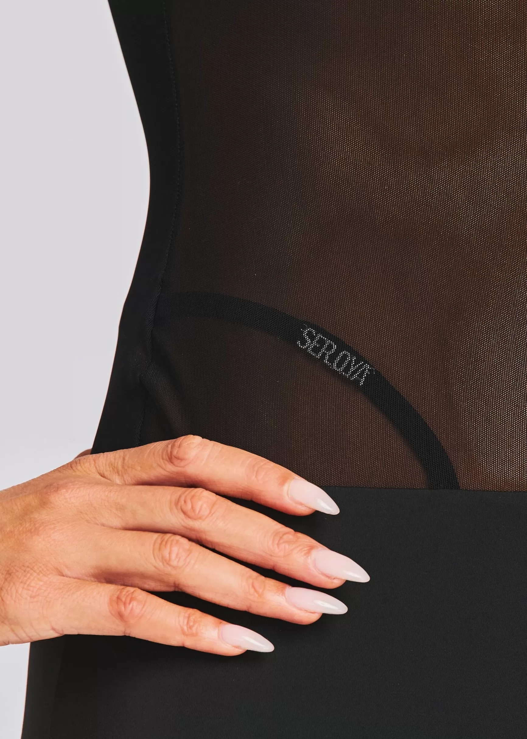 Sheer Bliss*Retrofete Silver Maxi Dress Black