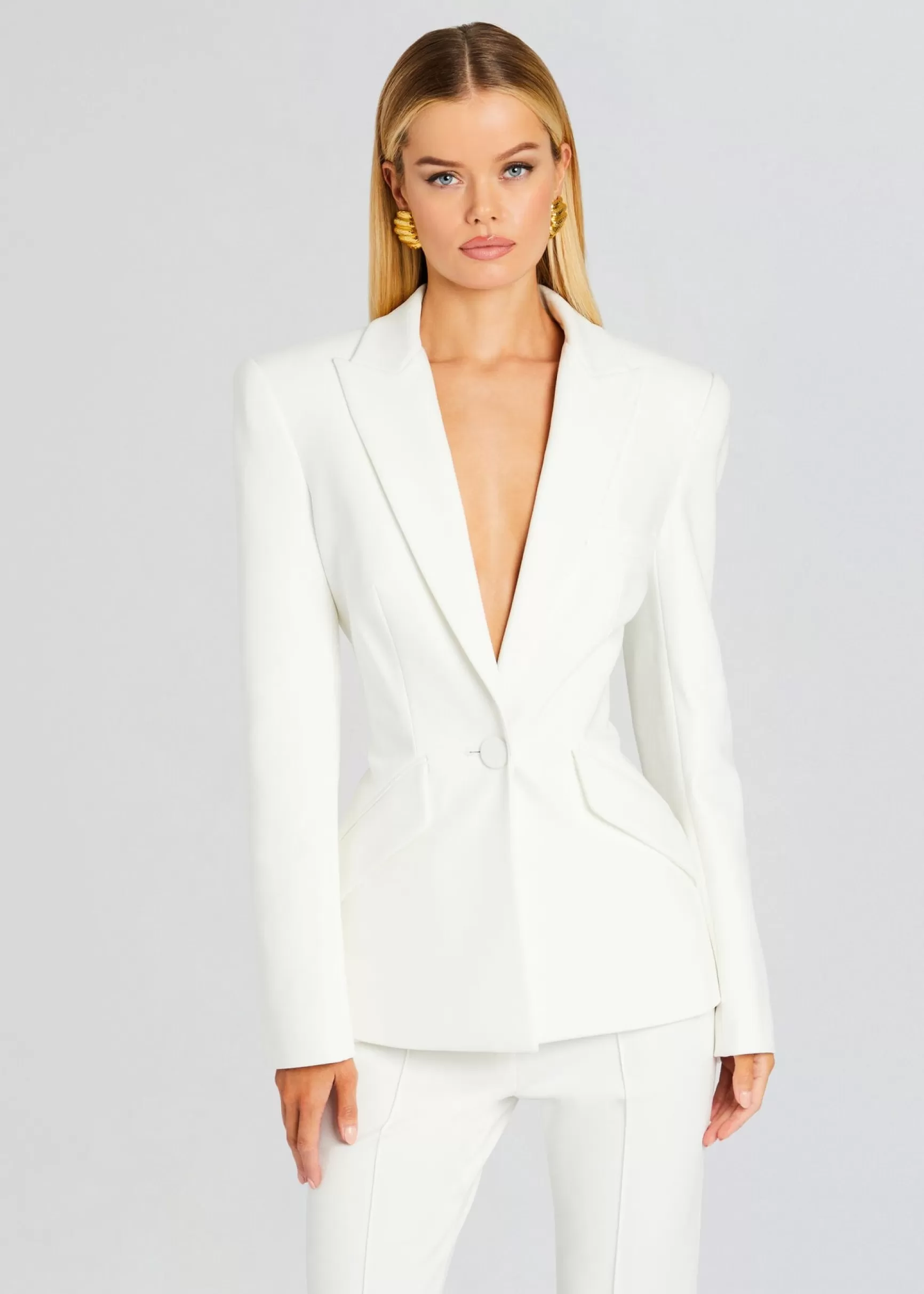 Night Out*Retrofete Sloan Structured Blazer White