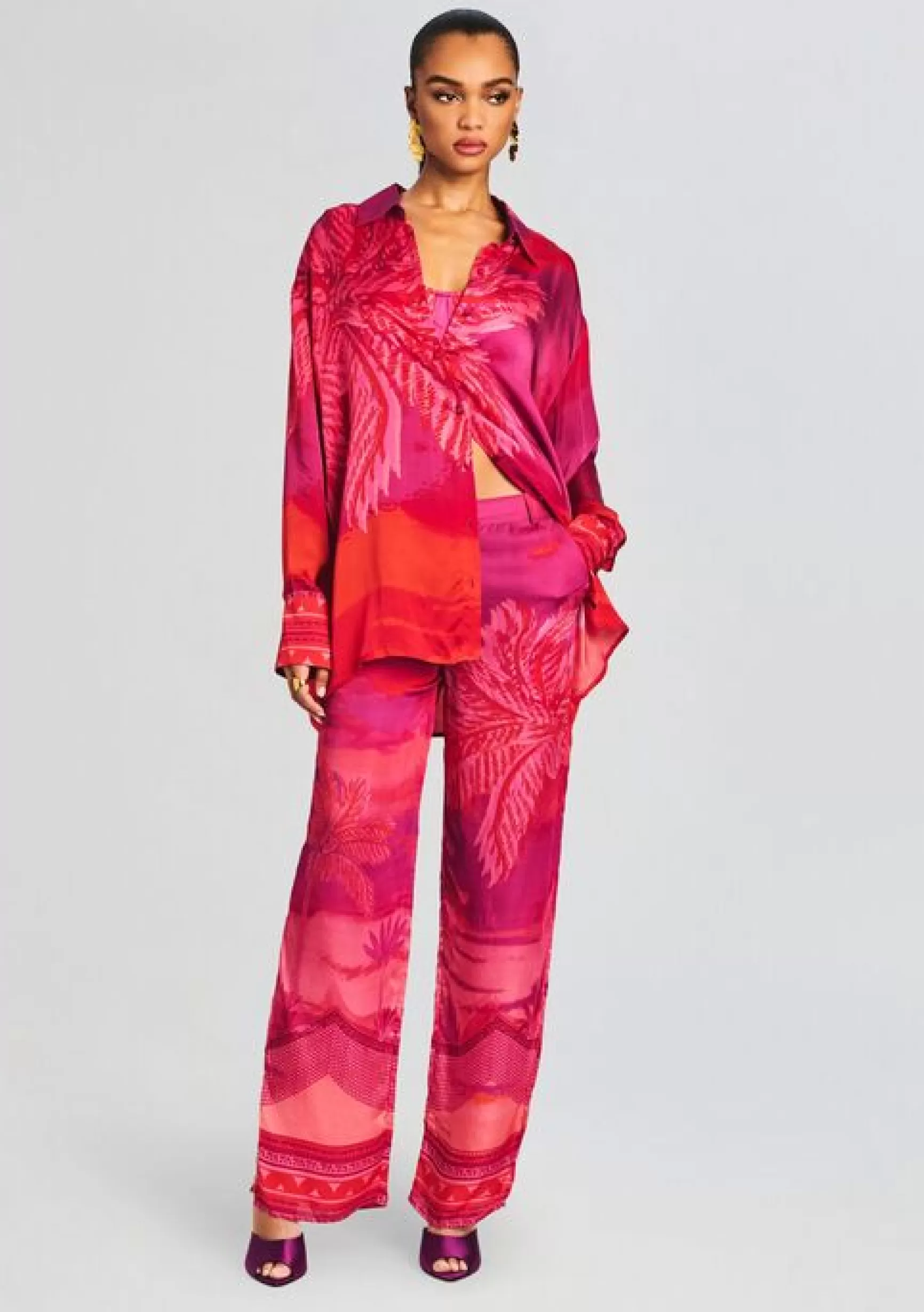 Trending*Retrofete Soma Oversized Shirt Multicolor