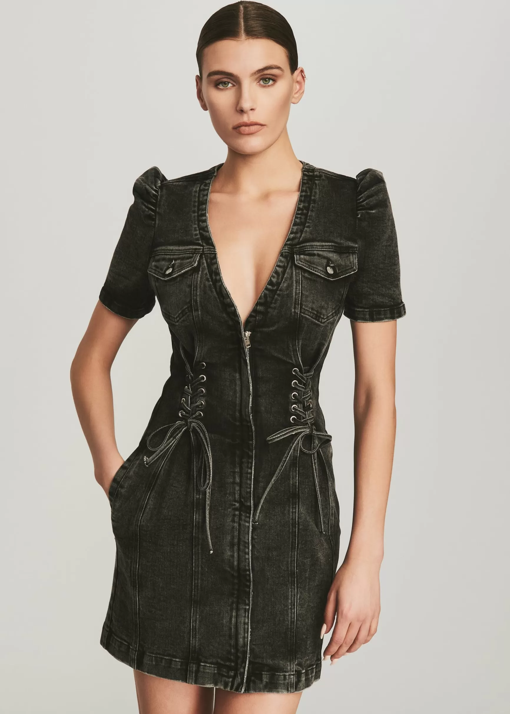 RETROFÊTE*Retrofete Stasha Dress Obsidian Black