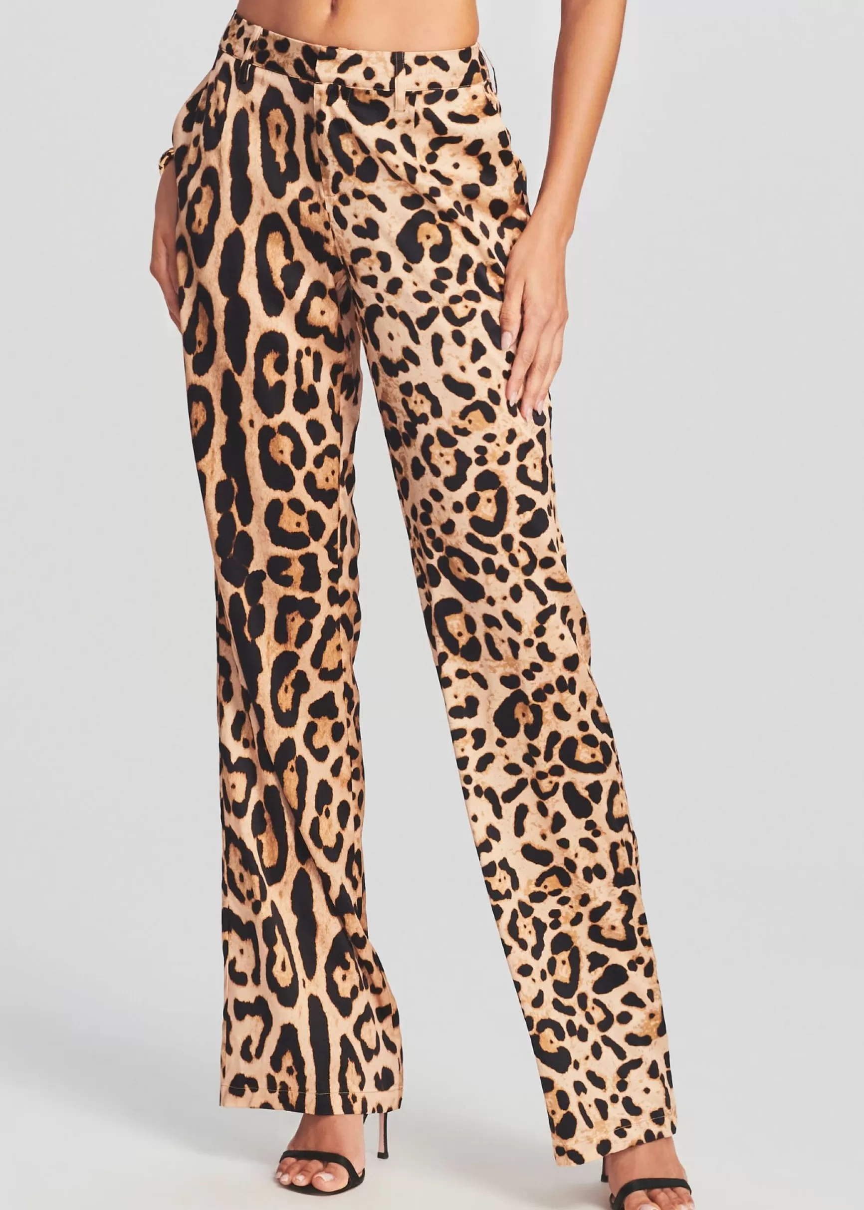 Honeymoon Looks*Retrofete Suki Silk Pant Leopard Combo