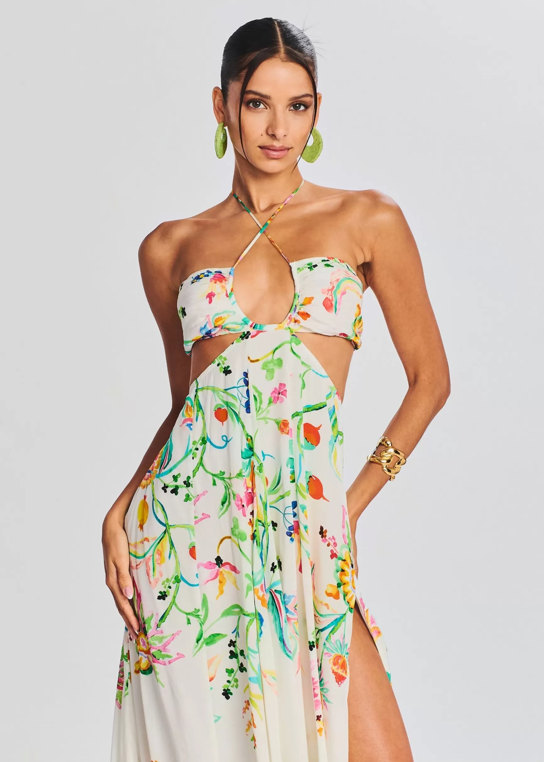 Honeymoon Looks*Retrofete Susan Maxi Dress White