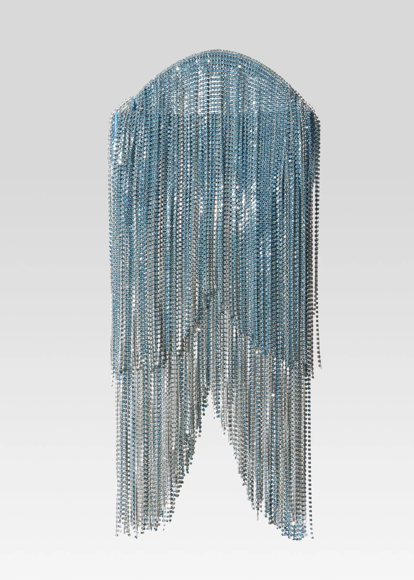 Guest Of*Retrofete Talia Small Crystal Logo Bag Aqua Blue