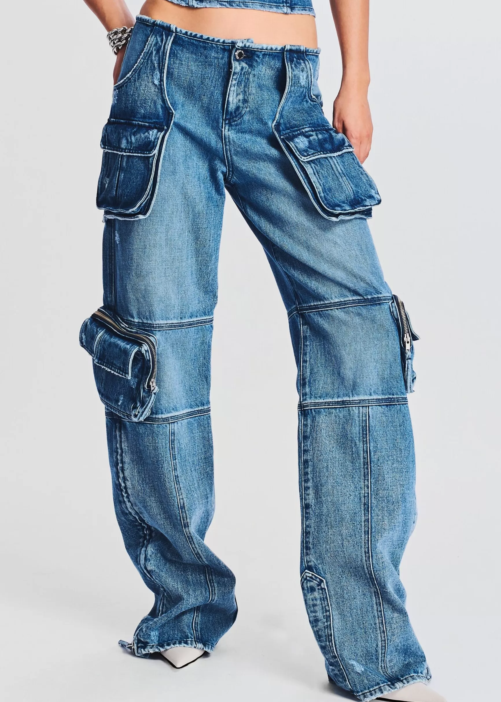 Bottoms*Retrofete Tammy Cargo Jean Sea