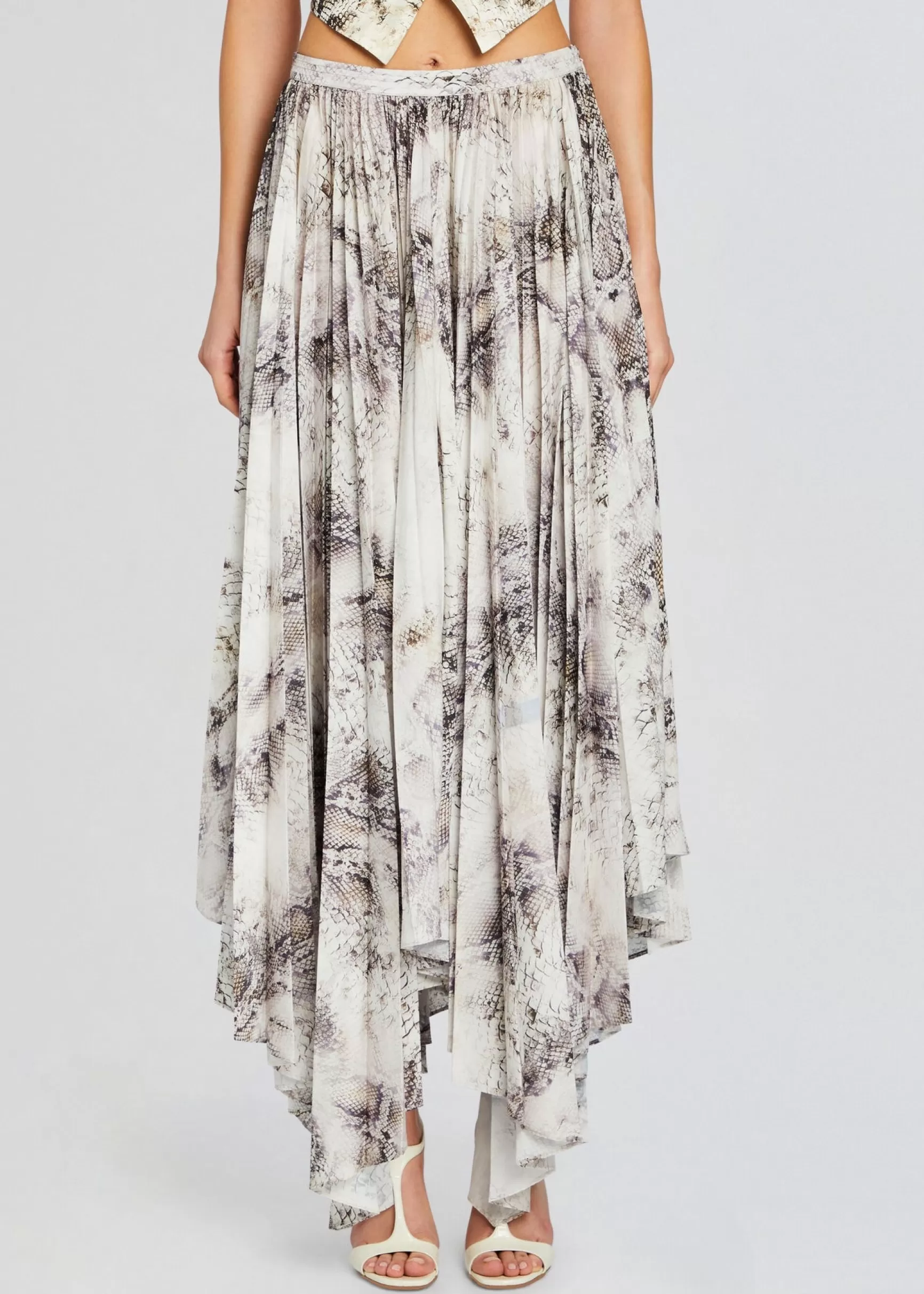 RETROFÊTE*Retrofete Traci Skirt Vintage Snake