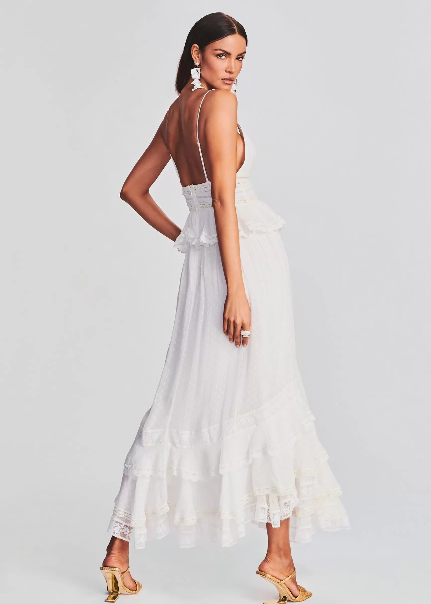 Midi*Retrofete Tyra Long Dress White