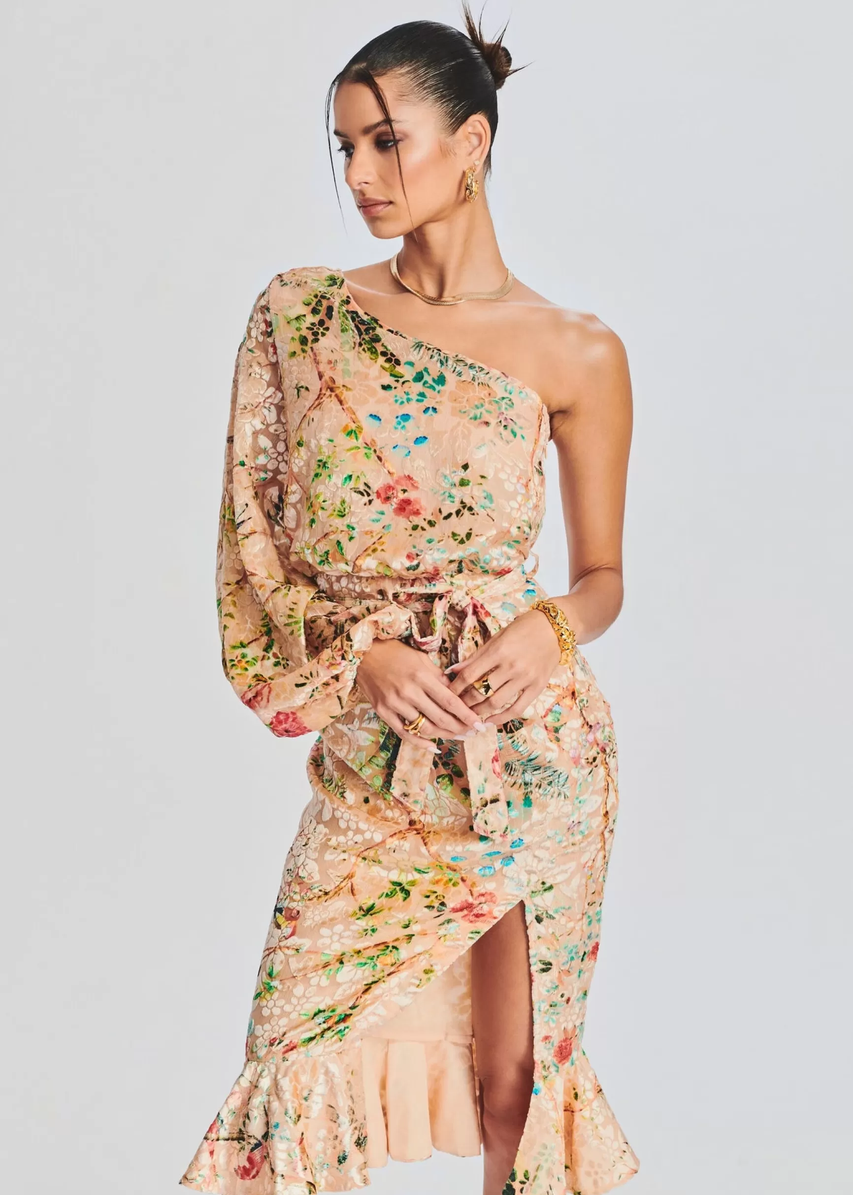 Midi*Retrofete Veena Long Dress Nude