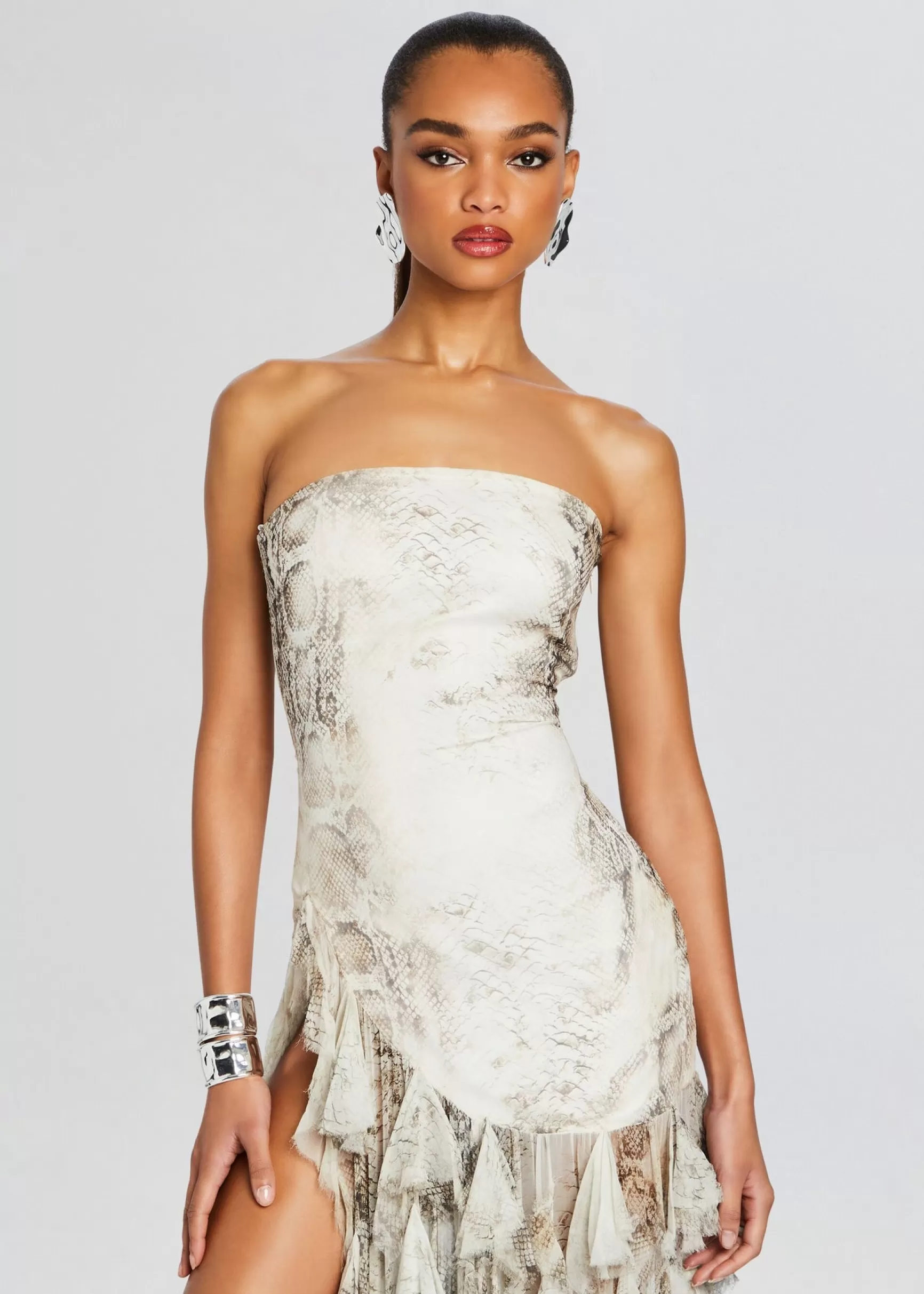 RETROFÊTE*Retrofete Verena Silk Dress Vintage Snake