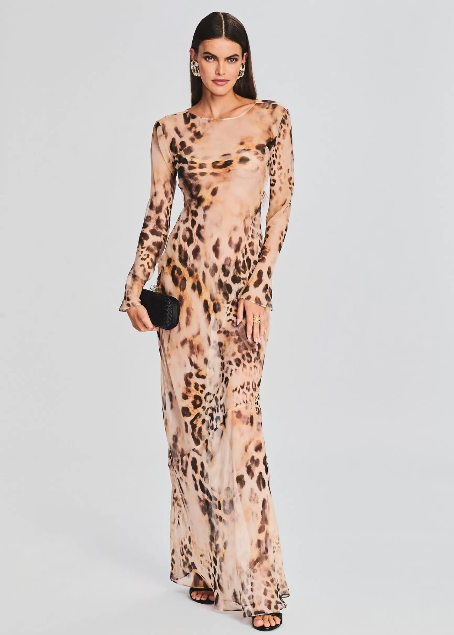 Dresses*Retrofete Vienna Silk Dress Vintage Cheetah