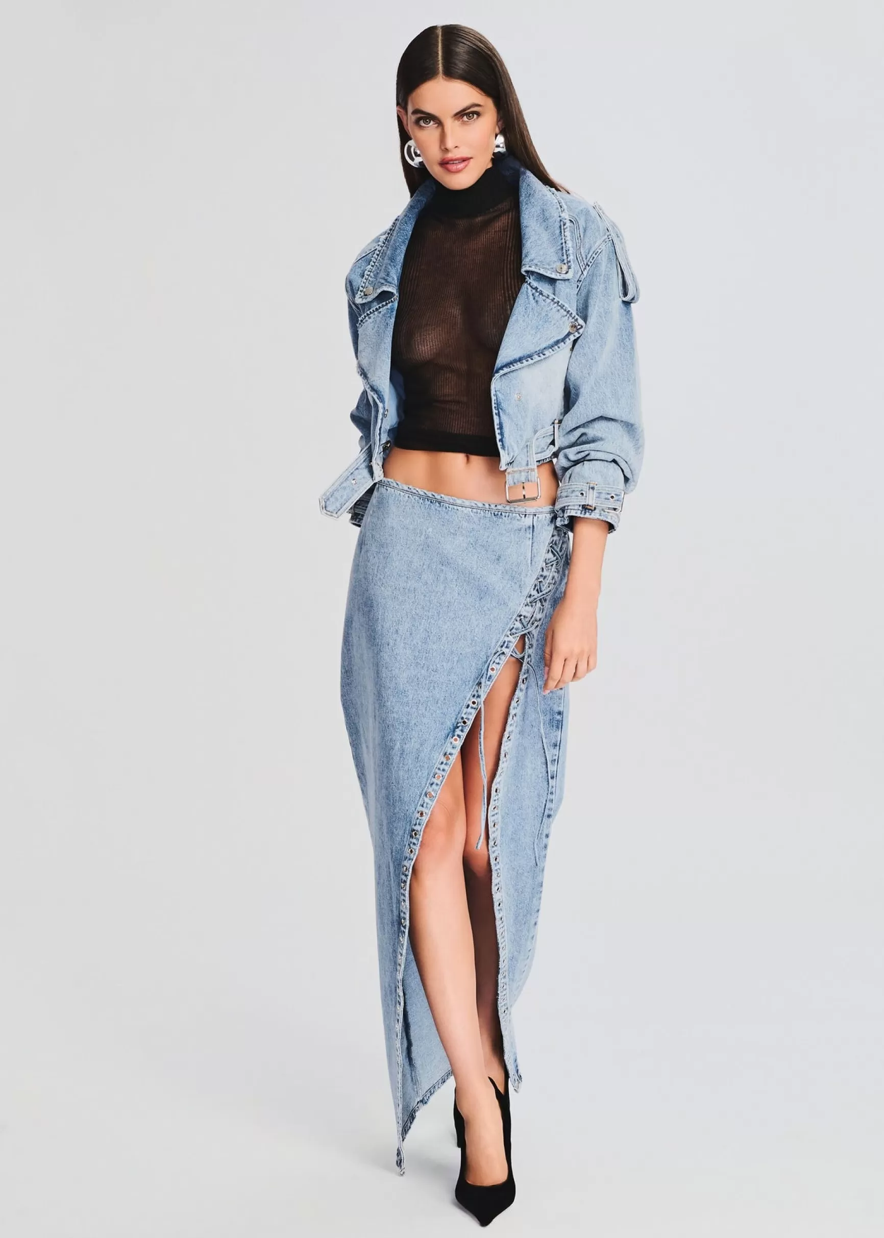 Bottoms*Retrofete Zahlia Denim Skirt Alani